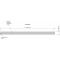 Bande metallique inox solid, pour aimants, autoadhesive, 100 x 5 cm