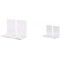 3513505 Lot de 2 Serre-Livres Transparent & Paire de Serre-Livres Haute Qualite Acrylique Moderne 10 x 8 x 10 cm Transparent