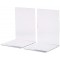 3513505 Lot de 2 Serre-Livres Transparent & Paire de Serre-Livres Haute Qualite Acrylique Moderne 10 x 8 x 10 cm Transparent