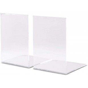 3513905 Lot de 2 Serre-livres Transparent