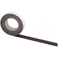 Ruban magnetique un cote auto-adhesif l'autre magnetique Decoupe robuste 10m x 2.5 cm 1 piece