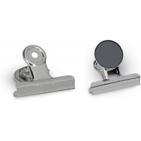 2185096 Lot de 2 pinces aimantees avec film de protection Largeur 20 mm 50 x 50 mm Argente