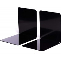 3506590 Paire de Serre-Livres metalliques avec Fixation magnetique 14 x 12 x 14 cm Noir