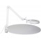 Lampe loupe LED viso en metal blanc avec pied a  pince, grossissement 1, grossissement 75x, 2120 lux, lumiere du jour [Classe en