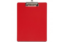 Porte-bloc MAULflexx tres robuste A4 patte d'accrochage retractable rouge