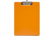 Porte-bloc MAULflexx tres robuste A4 patte d'accrochage retractable orange