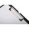 porte-bloc avec compartiment de rangement, porte-formulaires, A4, format portrait, matiere plastique resistante aux chocs, noir