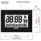 flow 9082890 Horloge Murale numerique avec Affichage de la temperature, de l'heure et de la Date, reveil, Calendrier, Fonction S