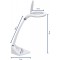 Lampe loupe LED iris 8261202 LED integree Puissance: 7 W blanc lumiere du jour N/A 7 kWh/1000h 