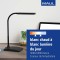 Luminaire de bureau LED MAULpearly colour vario, Lampe de bureau reglable de haute qualite - Lampe design avec temperature de co