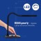 Luminaire de bureau LED MAULpearly colour vario, Lampe de bureau reglable de haute qualite - Lampe design avec temperature de co