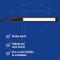 Luminaire de bureau LED MAULpirro reglable, Lampe de chevet a  4 niveaux de luminosite - Lampe design d'une temperature de coule