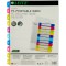 Leitz Intercalaires 1-10, Imprimable sur PC, A4, Extra-Large, Plastique Ultra-Resistant, Multicolore, WOW, 12430000