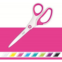 Leitz Ciseaux Titane, Droitiers ou Gauchers (Ambidextre), 8 x 1,7 x 25 cm, Fournitures de Bureau, Grip Ergonomique, Gamme WOW, R