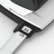 Leitz Mini-Perforateur, 10 Feuilles, Reglette de Guidage avec Marquages des Formats, Metal, WOW, 50601001 - Blanc Perle