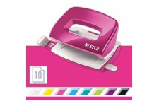 Leitz Wow 50601023 Mini-perforateur en metal Rose