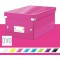 Leitz Wow Click & Store 60420023 Boite de Rangement pour DVD Rose