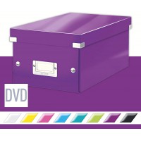 Leitz Wow Click & Store 60420062 Boite de Rangement pour DVD Violet