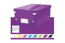 Leitz Wow Click & Store 60420062 Boite de Rangement pour DVD Violet