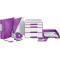 Leitz Wow Click & Store 60420062 Boite de Rangement pour DVD Violet