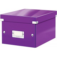 Leitz Wow Click & Store 60430062 Petite Boite de Rangement A5 Violet
