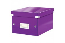 Leitz Wow Click & Store 60430062 Petite Boite de Rangement A5 Violet