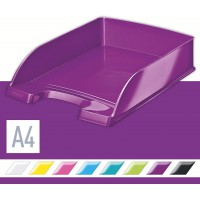 Leitz Corbeille a  Courrier A4, Violet Metallise, WOW, 52263062