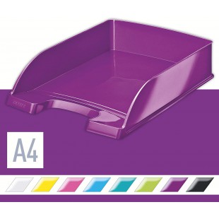 Leitz Corbeille a  Courrier A4, Violet Metallise, WOW, 52263062