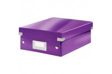 Leitz Wow Click & Store 60570062 Petite Boite de Rangement Systeme de Compartiment A5 Violet