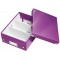Leitz Wow Click & Store 60570062 Petite Boite de Rangement Systeme de Compartiment A5 Violet