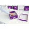 Leitz Wow Click & Store 60570062 Petite Boite de Rangement Systeme de Compartiment A5 Violet