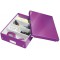 Leitz Wow Click & Store 60580062 Boite de Rangement Systeme de Compartiment A4 Violet