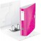 Leitz Classeur a  Levier A4 Active, Dos Arrondi 82mm, Fixation elastique, Polyfoam Leger, WOW, Rose, 11060023