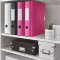 Leitz Classeur a  Levier A4 Active, Dos Arrondi 82mm, Fixation elastique, Polyfoam Leger, WOW, Rose, 11060023