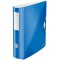 Leitz Classeur a  Levier A4 Active, Dos Arrondi 82mm, Fixation elastique, Polyfoam Leger, WOW, Bleu, 11060036