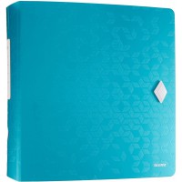 Leitz Classeur a  Levier A4 Active, Dos Arrondi 82mm, Fixation elastique, Polyfoam Leger, WOW, Menthe, 11060051