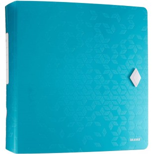Leitz Classeur a  Levier A4 Active, Dos Arrondi 82mm, Fixation elastique, Polyfoam Leger, WOW, Menthe, 11060051