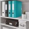 Leitz Classeur a  Levier A4 Active, Dos Arrondi 82mm, Fixation elastique, Polyfoam Leger, WOW, Menthe, 11060051