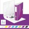 Leitz Classeur a Levier A4 Active, Dos Arrondi 82mm, Fixation elastique, Polyfoam Leger, WOW, Violet, 11060062