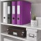 Leitz Classeur a Levier A4 Active, Dos Arrondi 82mm, Fixation elastique, Polyfoam Leger, WOW, Violet, 11060062
