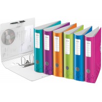 Lot de 5 : LEITZ Classeur a levier Active 180° WOW dos de 75 mm 1 Unite Assorti aleatoire