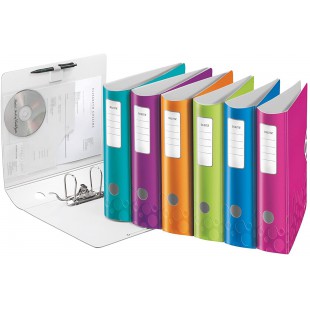 Lot de 5 : LEITZ Classeur a levier Active 180° WOW dos de 75 mm 1 Unite Assorti aleatoire