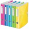 Leitz Classeur a  Levier A4 Active, Rose, Dos Arrondi 65mm, Fixation elastique, Polyfoam Leger, WOW, 11070023
