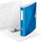 Leitz Classeur a  Levier A4 Active, Bleu, Dos Arrondi 65mm, Fixation elastique, Polyfoam Leger, WOW, 11070036