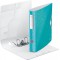 Leitz Classeur a  Levier A4 Active, Menthe, Dos Arrondi 65mm, Fixation elastique, Polyfoam Leger, WOW, 11070051