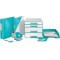 Leitz Classeur a  Levier A4 Active, Menthe, Dos Arrondi 65mm, Fixation elastique, Polyfoam Leger, WOW, 11070051