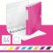 Classeur 4 anneaux Leitz WOW, PP, 30 mm, Active SoftClick, Rose