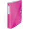 Classeur 4 anneaux Leitz WOW, PP, 30 mm, Active SoftClick, Rose