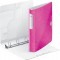 Classeur 4 anneaux Leitz WOW, PP, 30 mm, Active SoftClick, Rose