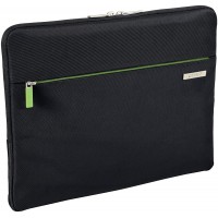 Leitz Pochette pour ordinateur portable 13.3â€œ, 7 poches de rangement, Noir, Polyester Deperlant, Smart Traveller, 60760095